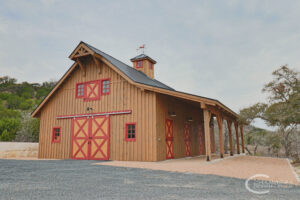 hill country build builder custom home barn